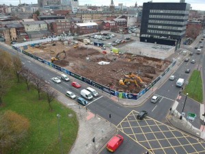 Aerial Image of construction site