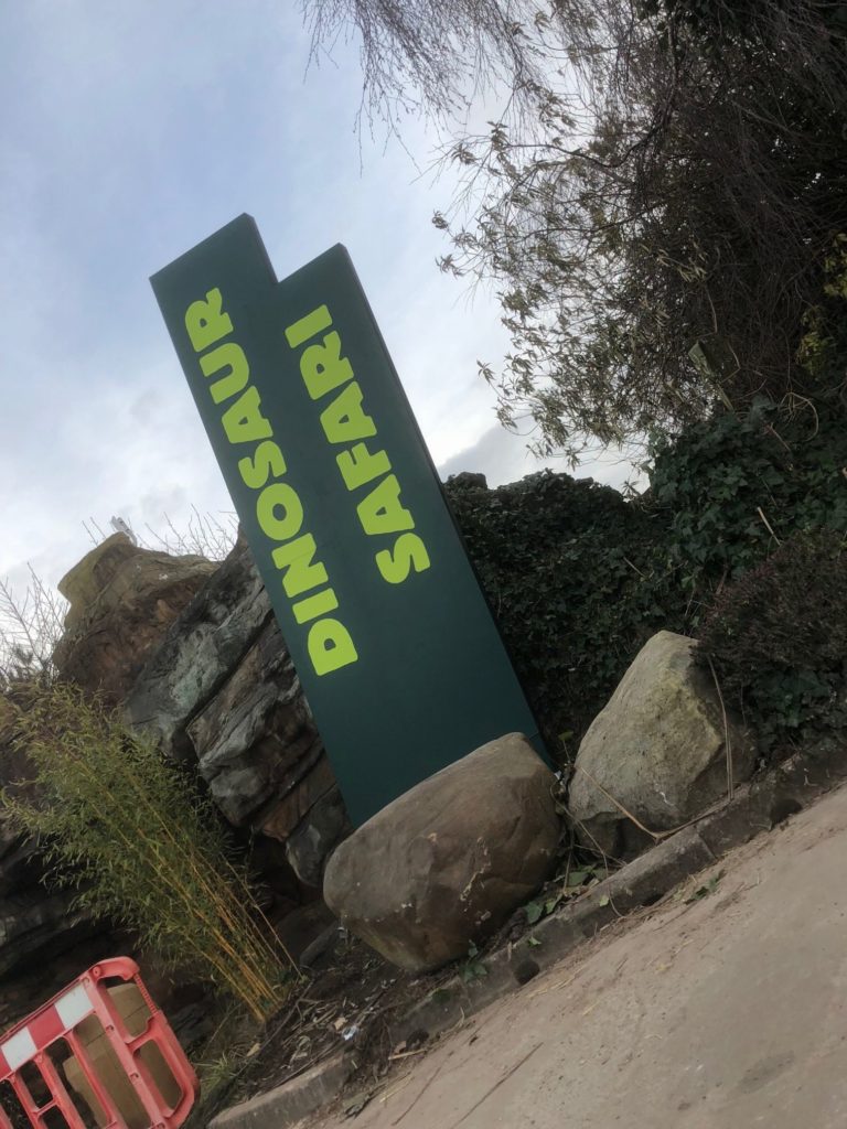 Blackpool Zoo Dinosaur Safari Signage