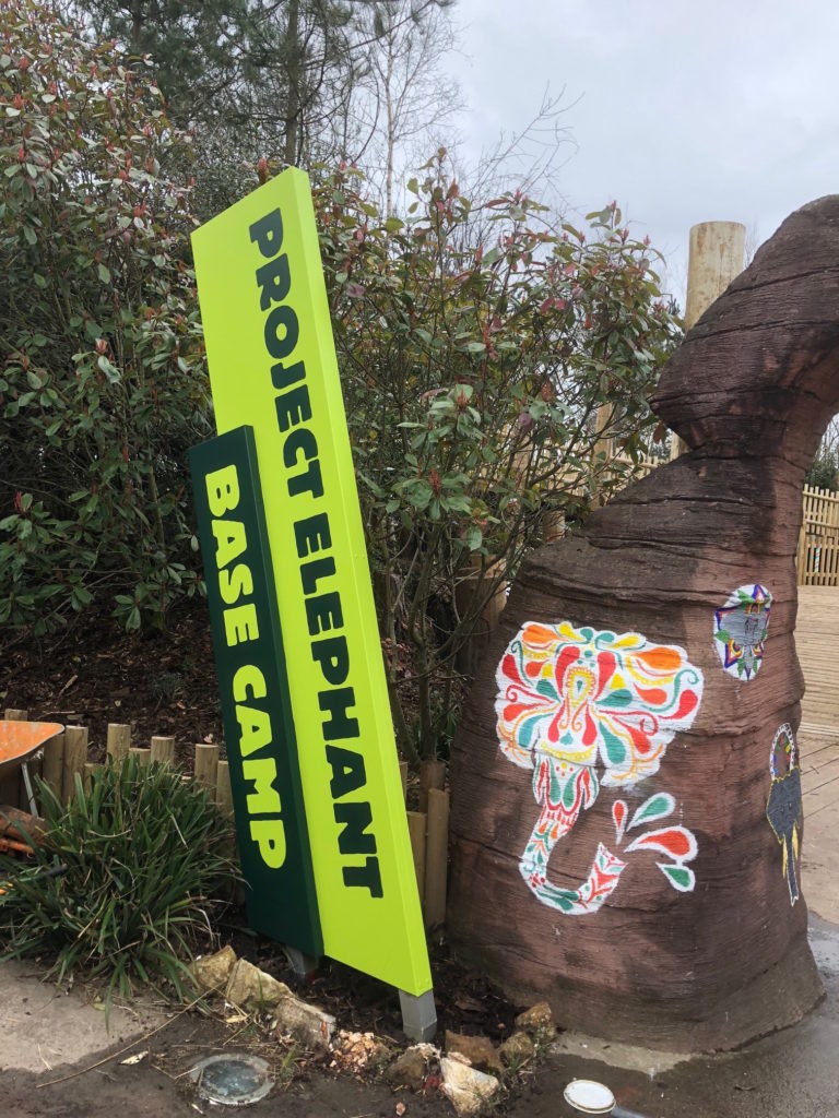Blackpool Zoo Project Elephant Signage