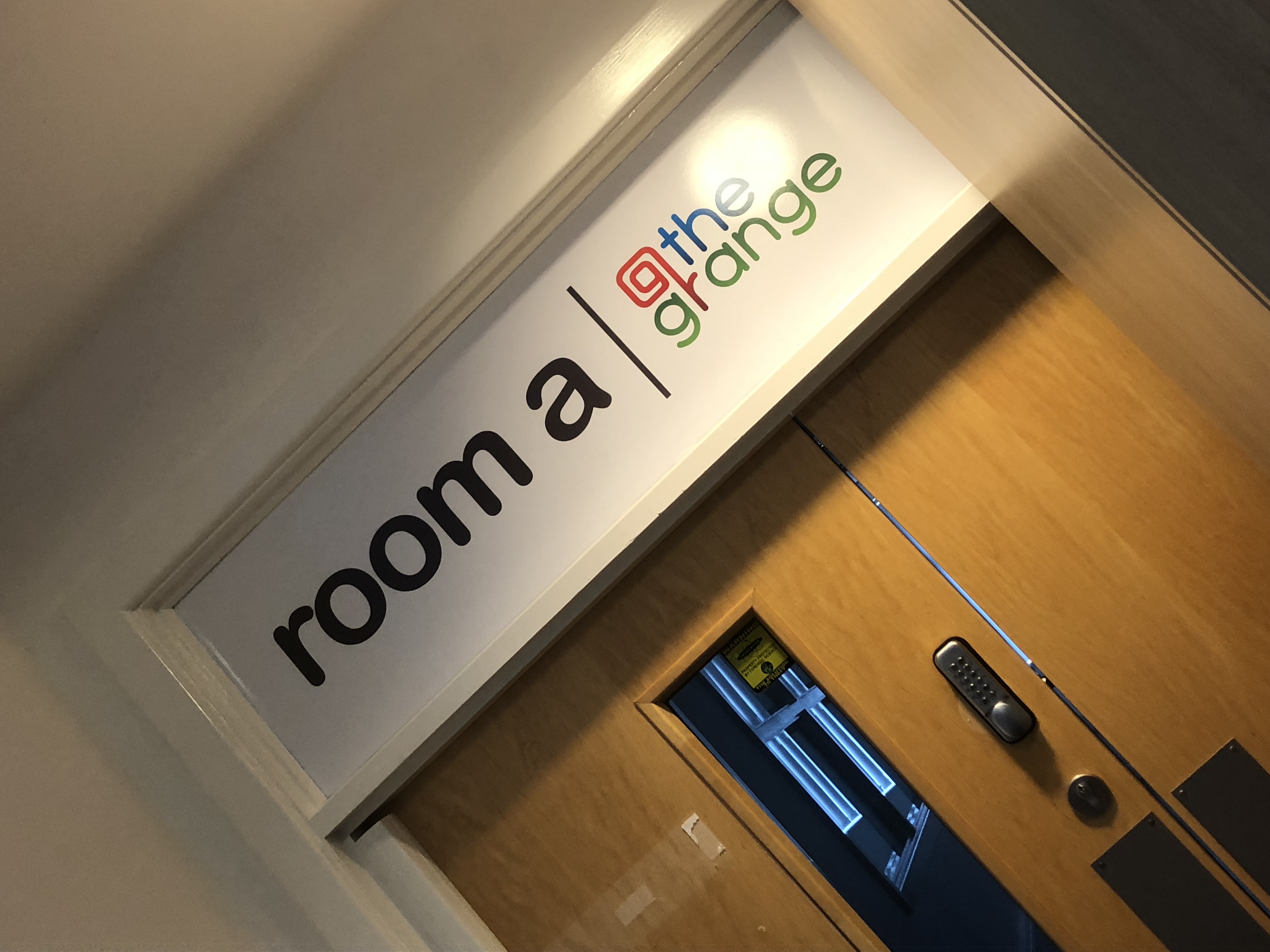 Room A The Grange Signage Wall Graphics