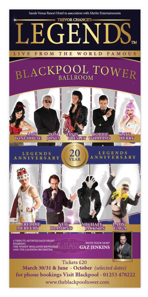 Blackpool Tower Ballroom Trevor Chance's Legends Poster