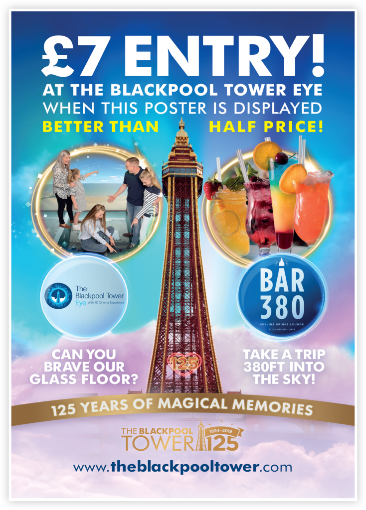 Merlin Blackpool Tower Poster